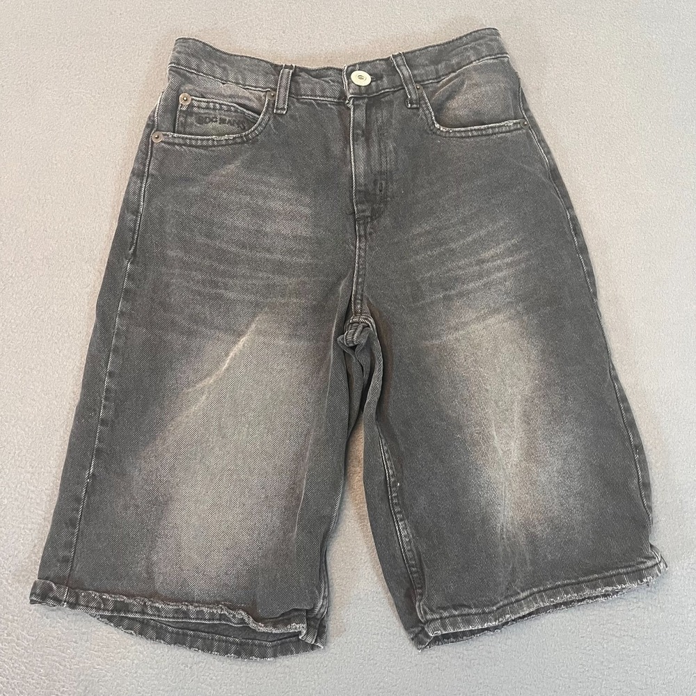 BDG Urban Outfitters Skate Utility Jean Shorts Gray Carpenter Workwear Size 25W